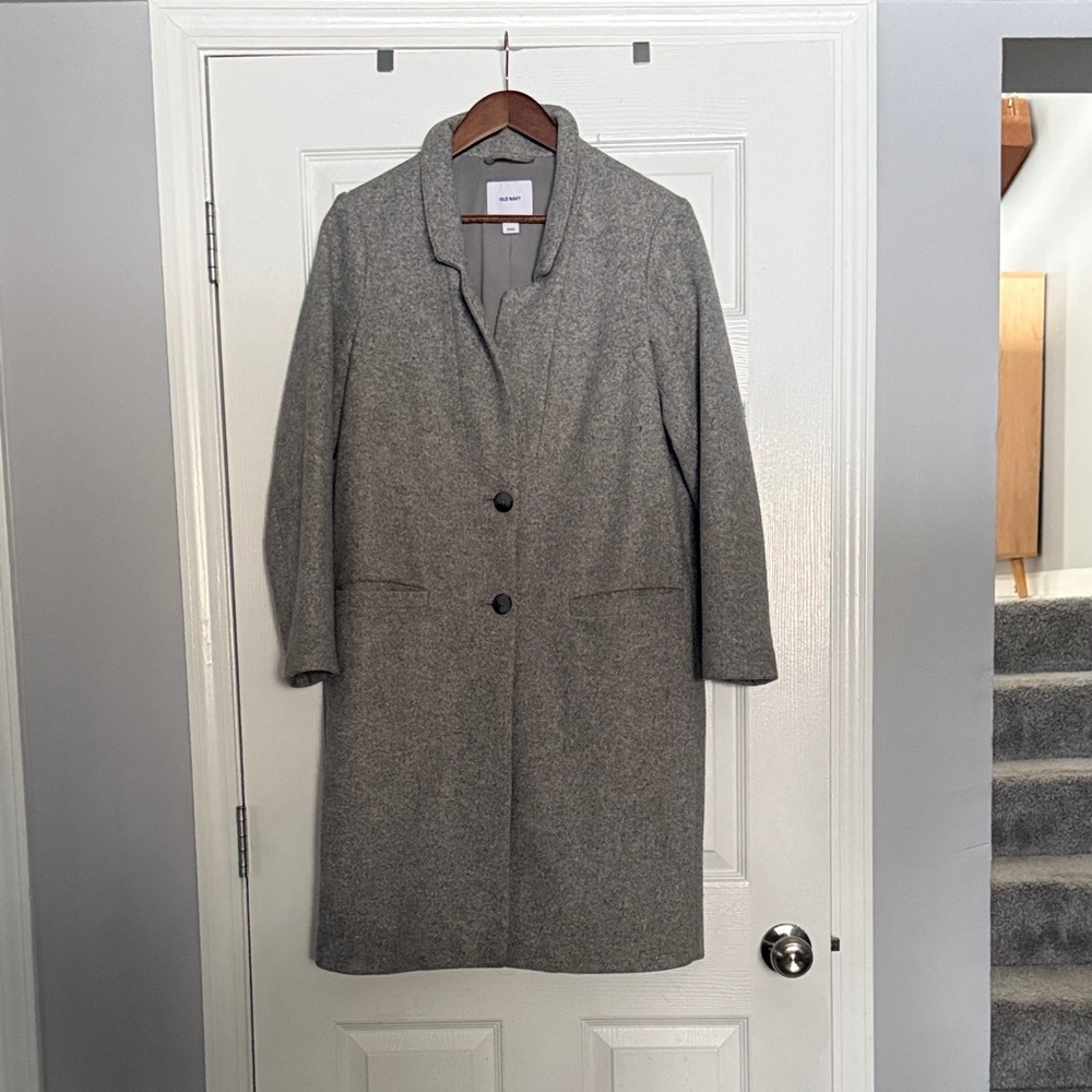 Old Navy Gray Trench Coat